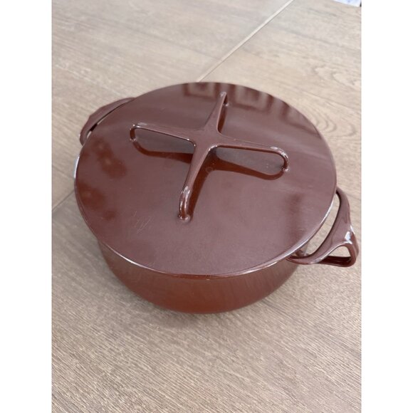 Vintage Dansk Kobenstyle 1970's 2QT Casserole Dish Lid Brown Model#712 CLEAN - Picture 1 of 13